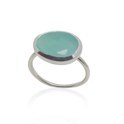 Chalcedony Aqua Ring model R5-018